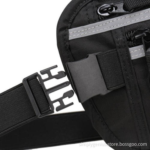 waterproof RFID blocking flip running belt waist bag